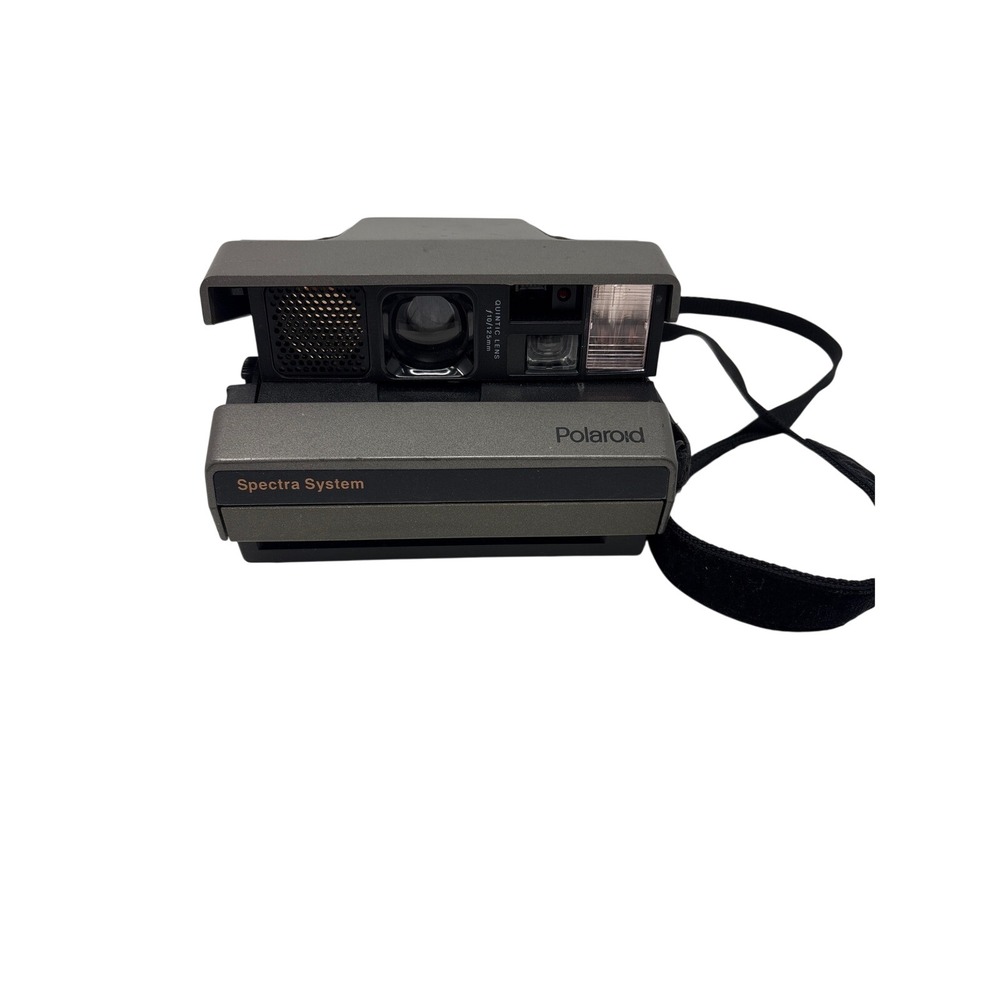 Polaroid Spectra System Instant Film Camera Grey Quintic Lens 125mm f/10 AF Flas